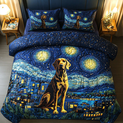 Starry Night GSP 3-Piece Quilted Bedding Set NCU0NT5225