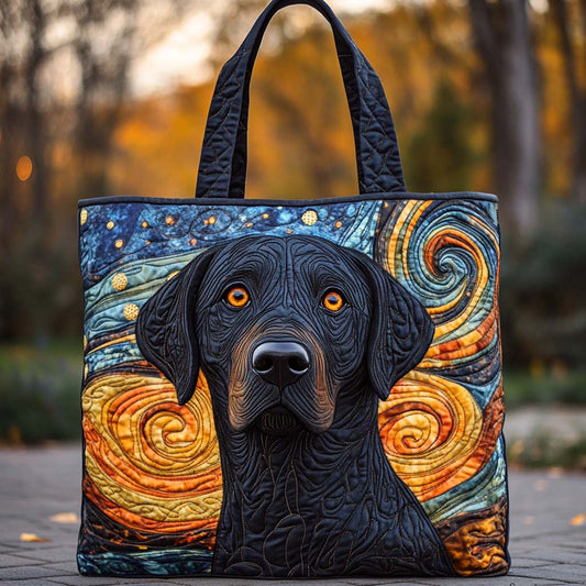 Starry Night Lab Quilted Tote Bag NCU0XD1143