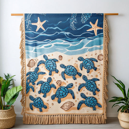 Starry Night Turtles Woven Sofa Blanket NCU0NT4771