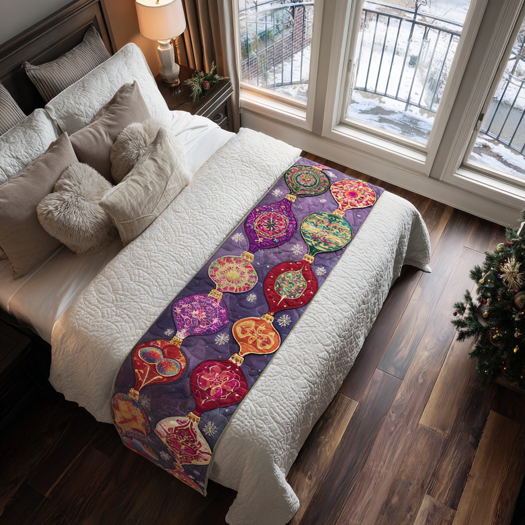 Starry Noel Quilted Bed Runner NCU0DV7539