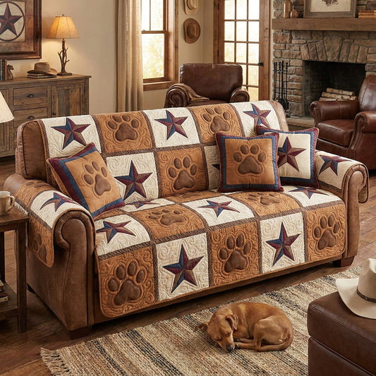 Starry Paws Quilted Sofa Cover NCU0TV1962