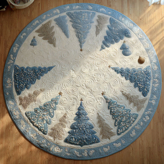 Starry Pines Quilted Round Mat NCU0PT9179
