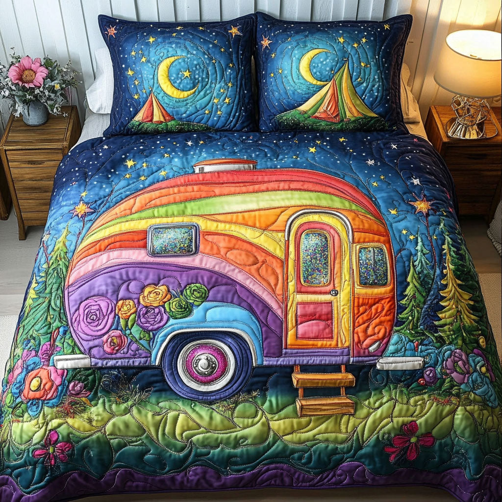 Starry Ride 3-Piece Quilted Bedding Set NCU0NT5966