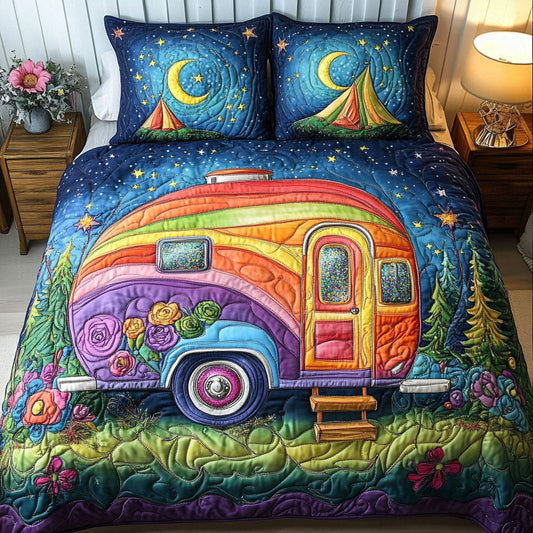 Starry Ride 3-Piece Quilted Bedding Set NCU0NT5966