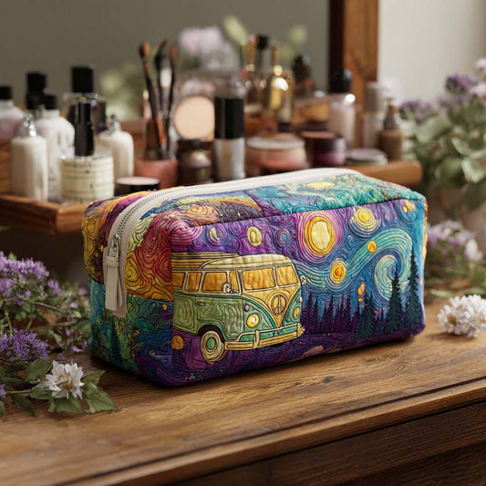 Starry Ride Vibes Quilted Makeup Bag NCU0PT9436