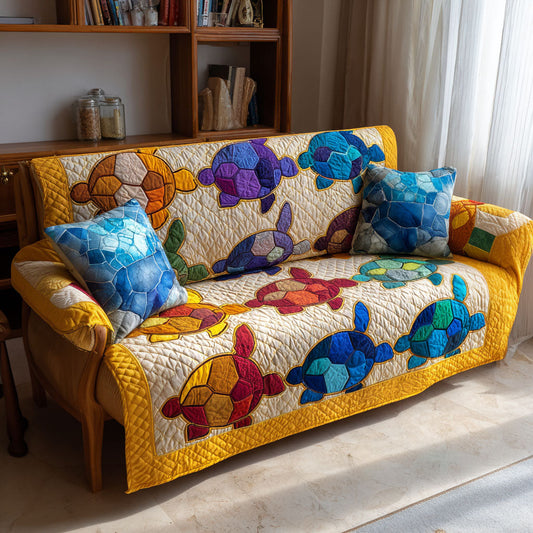 Starry Shore Quilted Sofa Cover NCU0PT9696