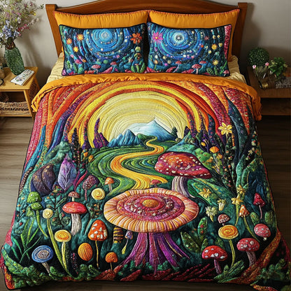 Starry Sporeland 3-Piece Quilted Bedding Set NCU0PT3963