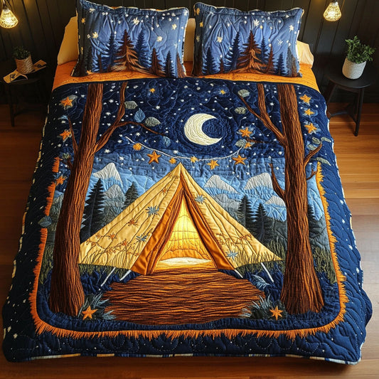 Starry Tent 3-Piece Quilted Bedding Set NCU0NT2942