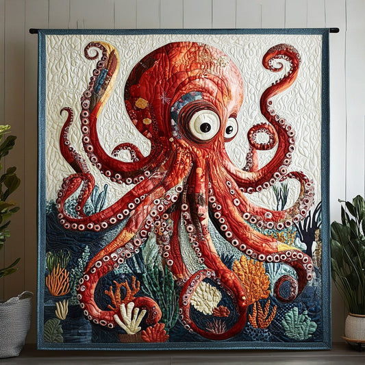 Starry Tentacles Quilted Blanket NCU0PT5834
