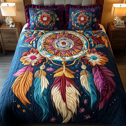 Starry Trails 3-Piece Quilted Bedding Set NCU0VH1952