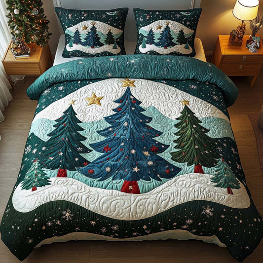 Starry Trees 3-Piece Quilted Bedding Set NCU0NT9913