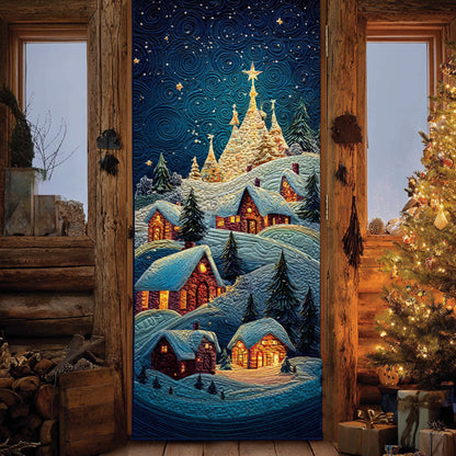 Starry Village Quilted Door Cover NCU0PT10796
