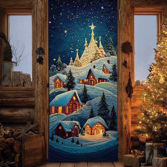 Starry Village Quilted Door Cover NCU0PT10796