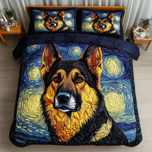 Starry Vision 3-Piece Quilted Bedding Set NCU0NT5356