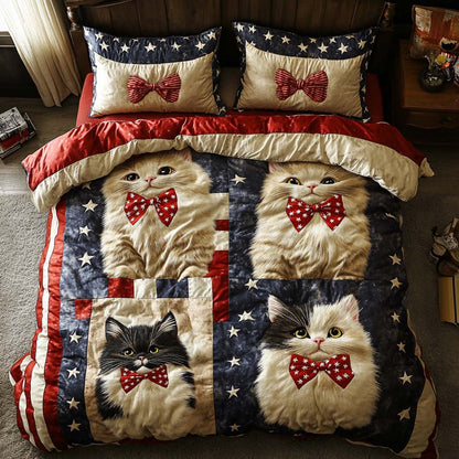 Starry Whiskers 3-Piece Quilted Bedding Set NCU0NT8167