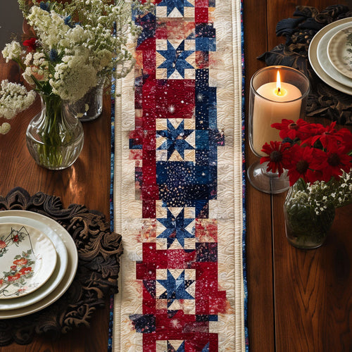 Stars Alight Quilted Table Runner NCU0PT5208