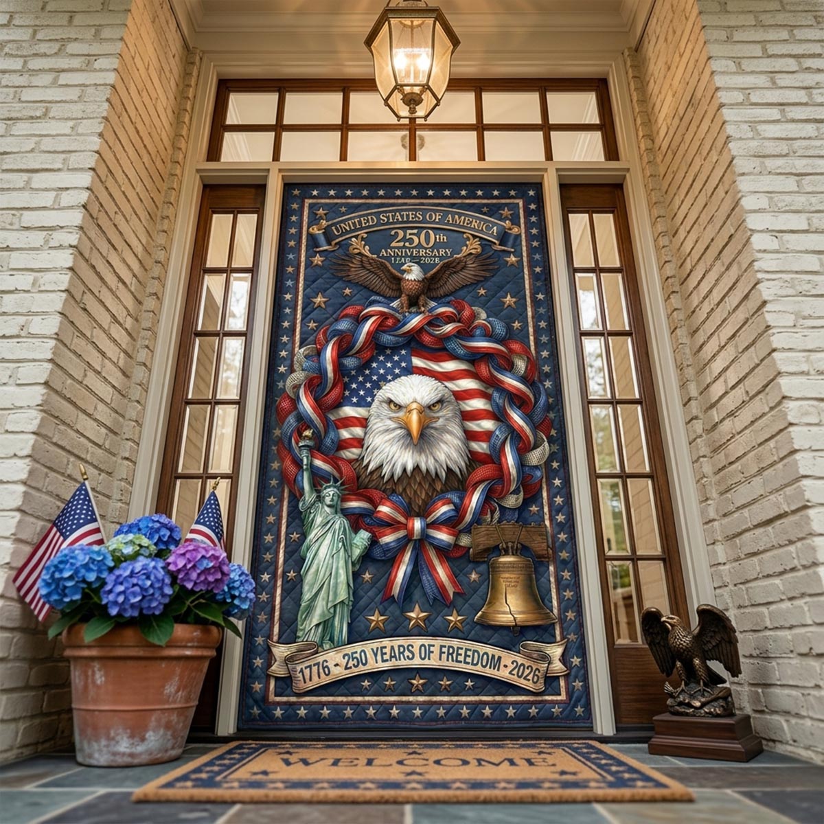 Stars Forever Quilted Door Cover NCU0DV9637