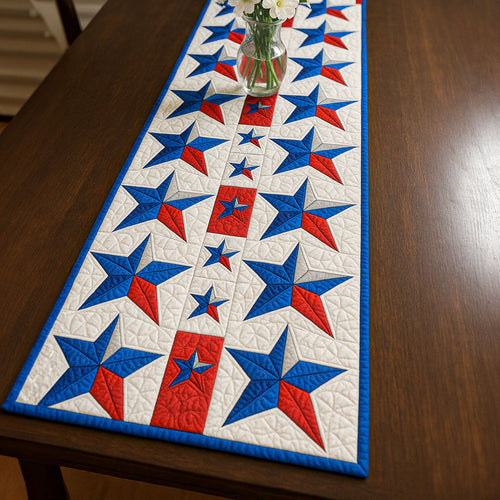 Stars Galore Quilted Table Runner NCU0NT6154