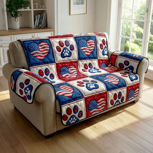 Stars Paws Quilted Sofa Cover NCU0TD2337