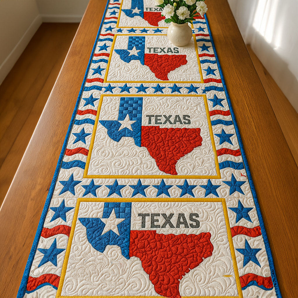 Stars and States Quilted Table Runner NCU0NT6153