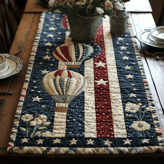 Stars n Stripes Delight Quilted Table Runner NCU0PT5210