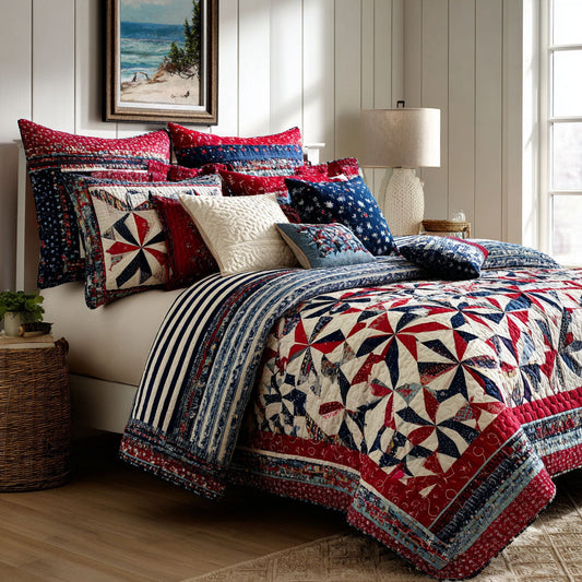 Stars of Liberty 3-Piece Quilted Bedding Set NCU0NT11751