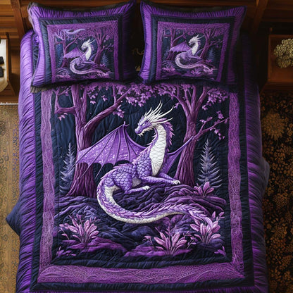 Dragon 3-Piece Quilted Bedding Set NCU0VT194