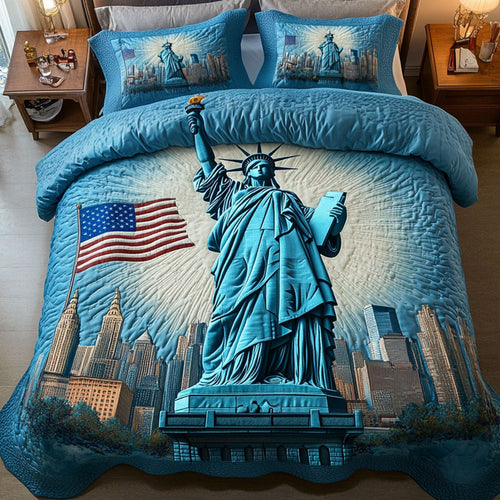 Statue Glory 3-Piece Quilted Bedding Set NCU0NT6316