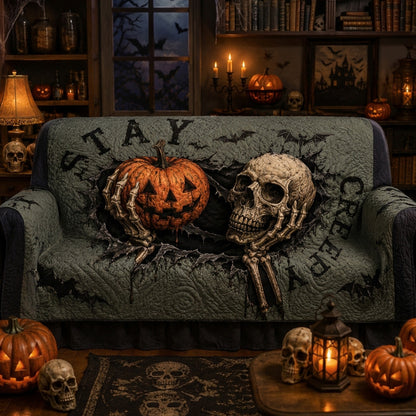 Stay Spooky Quilted Sofa Cover NCU0PT11828