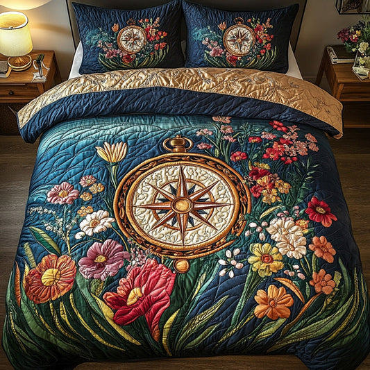 Steady North 3-Piece Quilted Bedding Set NCU0DV7315