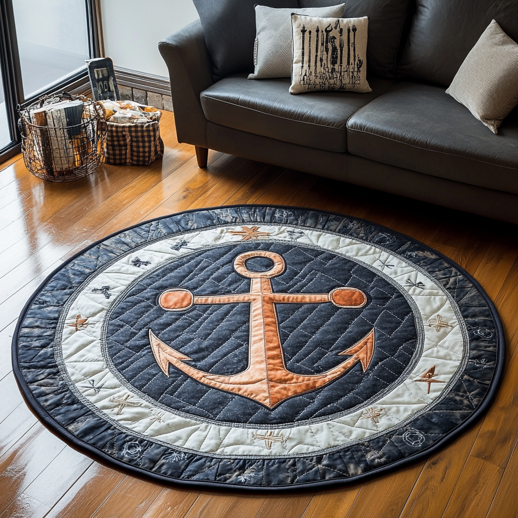 Steady Tide Quilted Round Mat NCU0DK5201