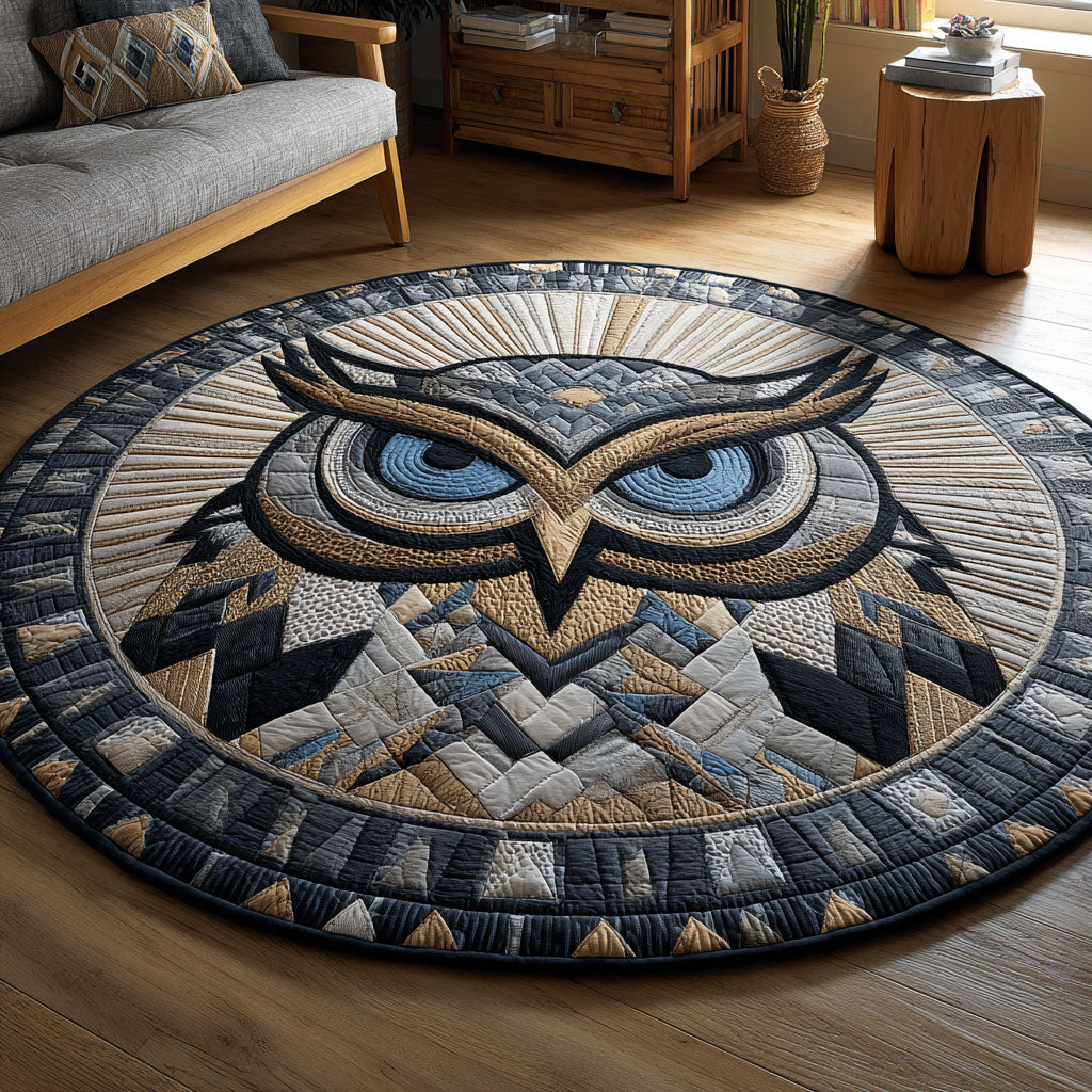 Steel Gaze Quilted Round Mat NCU0TV124