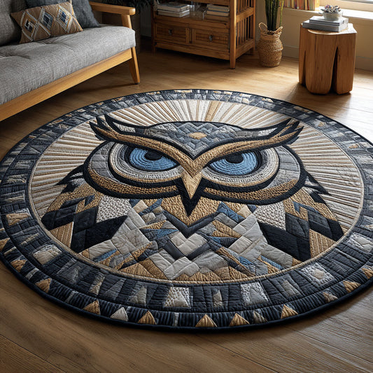 Steel Gaze Quilted Round Mat NCU0TV124
