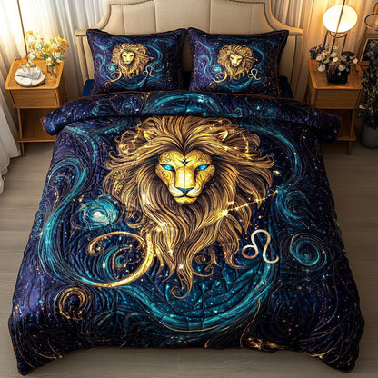 Stellar Leo 3-Piece Quilted Bedding Set NCU0NT5718