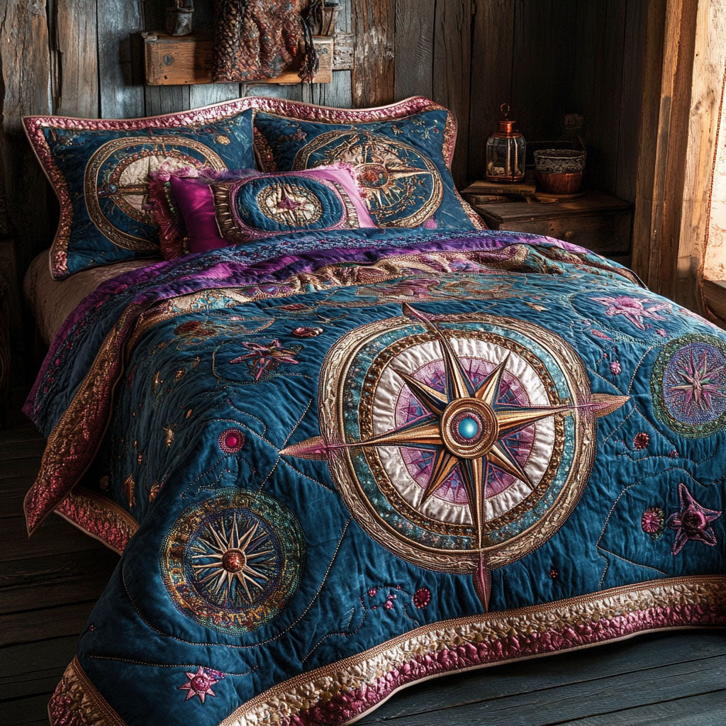 Stellar Pathway 3-Piece Quilted Bedding Set NCU0PT3378