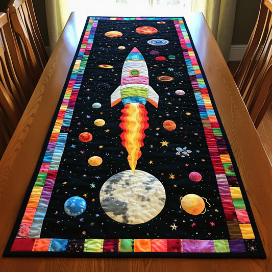 Stellar Rocket Quilted Table Runner NCU0DK7726
