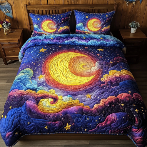 Stellar Sky 3-Piece Quilted Bedding Set NCU0VL1692