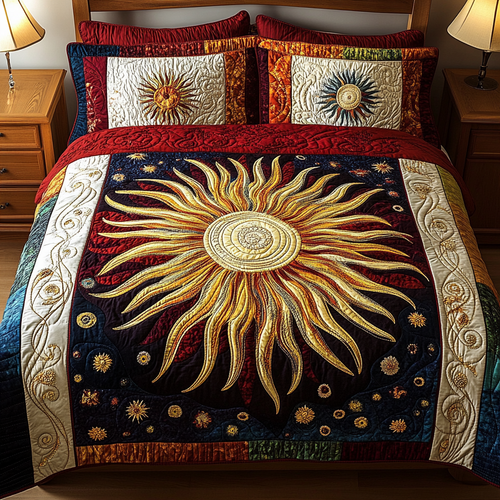 Stellar Sun 3-Piece Quilted Bedding Set NCU0VH2931