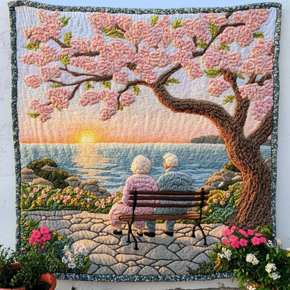 Still Holding Hands Quilted Blanket NCU0NT8026