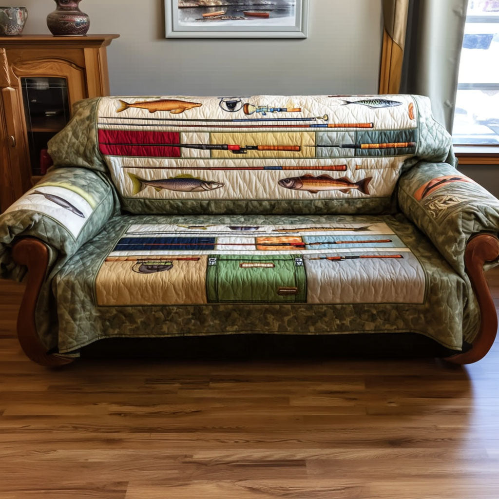 Stillwater Relics Quilted Sofa Cover NCU0PT11087