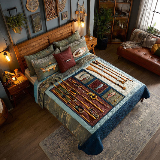 Stillwater Traditions 3-Piece Quilted Bedding Set NCU0PT11133