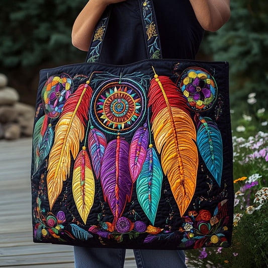 Stitched Dreams Quilted Tote Bag NCU0PT8344