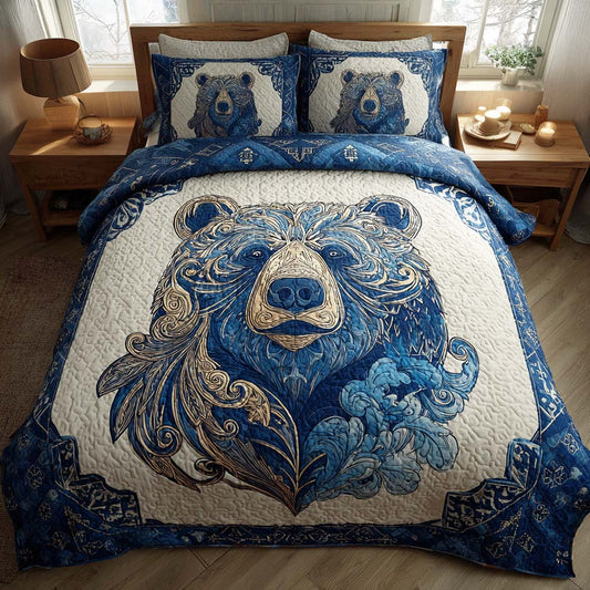 Stone Fang 3-Piece Quilted Bedding Set NCU0TD195