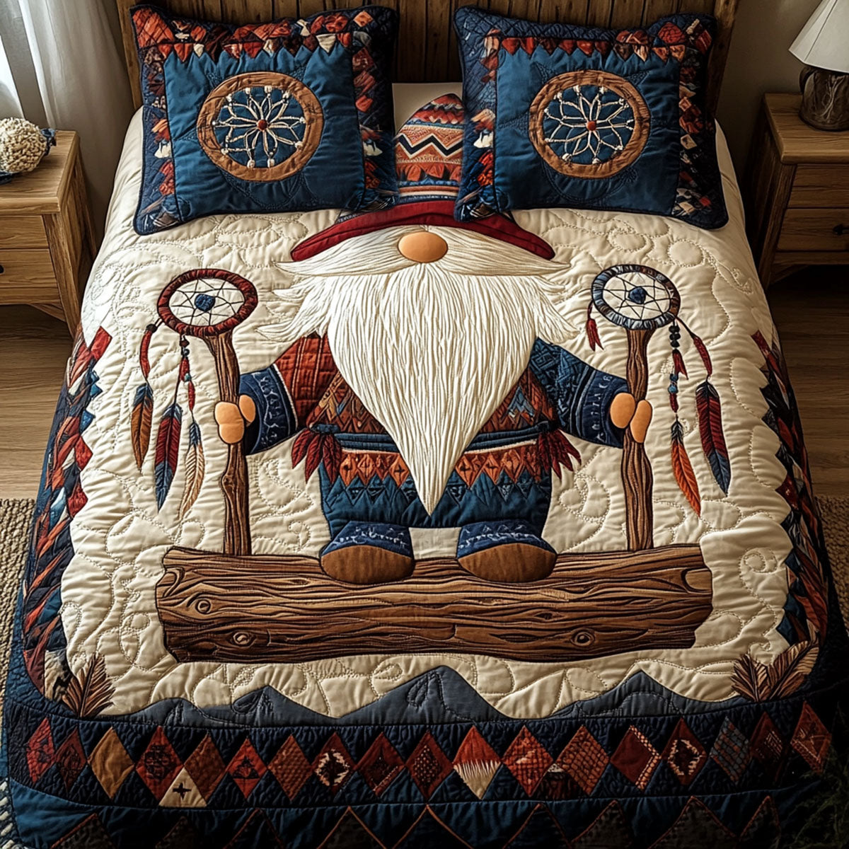 Stone Guardian 3-Piece Quilted Bedding Set NCU0PT2776