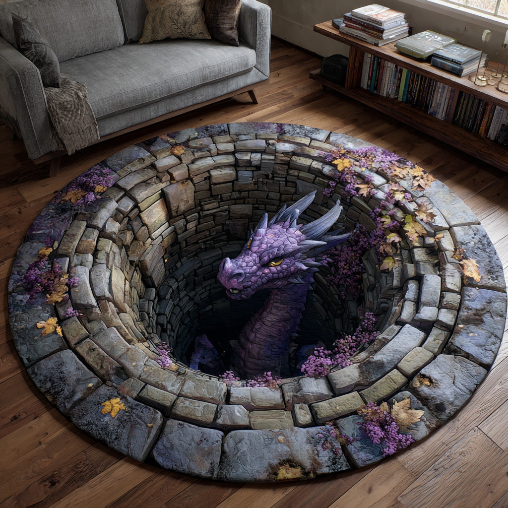 Stone Guardian Quilted Round Mat NCU0DV7916