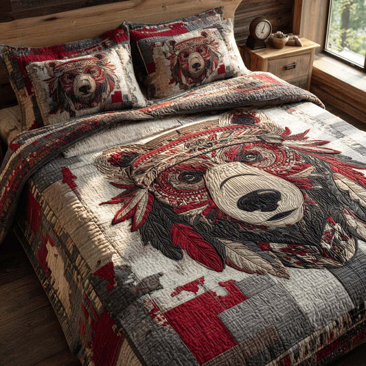 Stone Hunter 3-Piece Quilted Bedding Set NCU0TD203