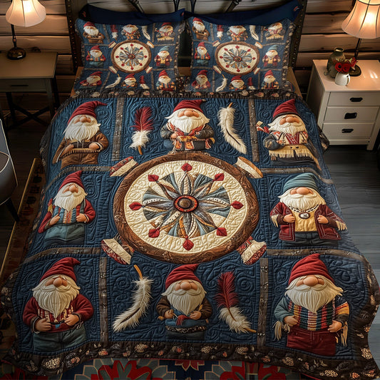 Stone Path Wanderer 3-Piece Quilted Bedding Set NCU0PT2857
