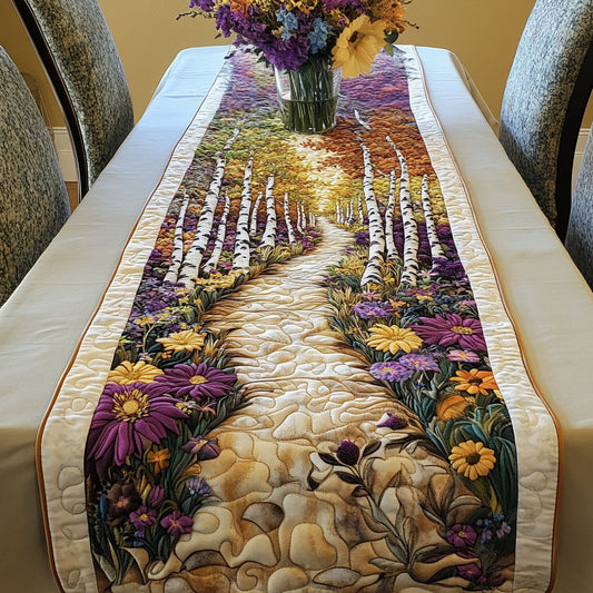 Stone Petal Lane Quilted Table Runner NCU0NT7083