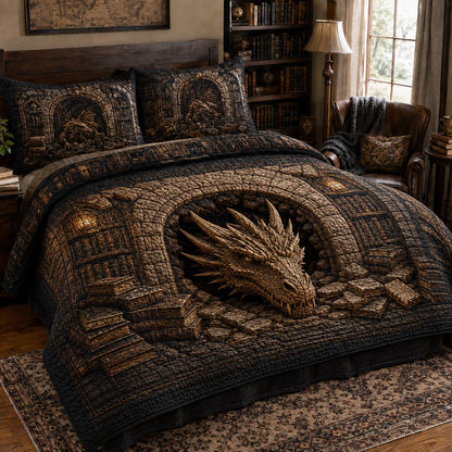 Stonebound Watcher 3-Piece Quilted Bedding Set NCU0DV10044