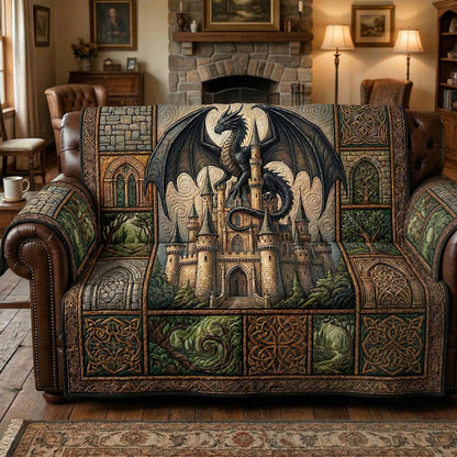 Storm Dragon Quilted Sofa Cover NCU0TD2588